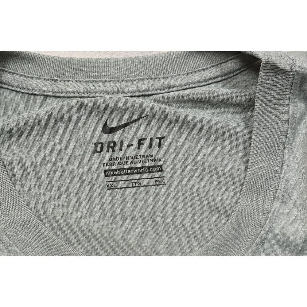 Nike TCU Horned Frogs Men's XXL Heather Gray Dri-Fit Graphic Training T-Shirt NW